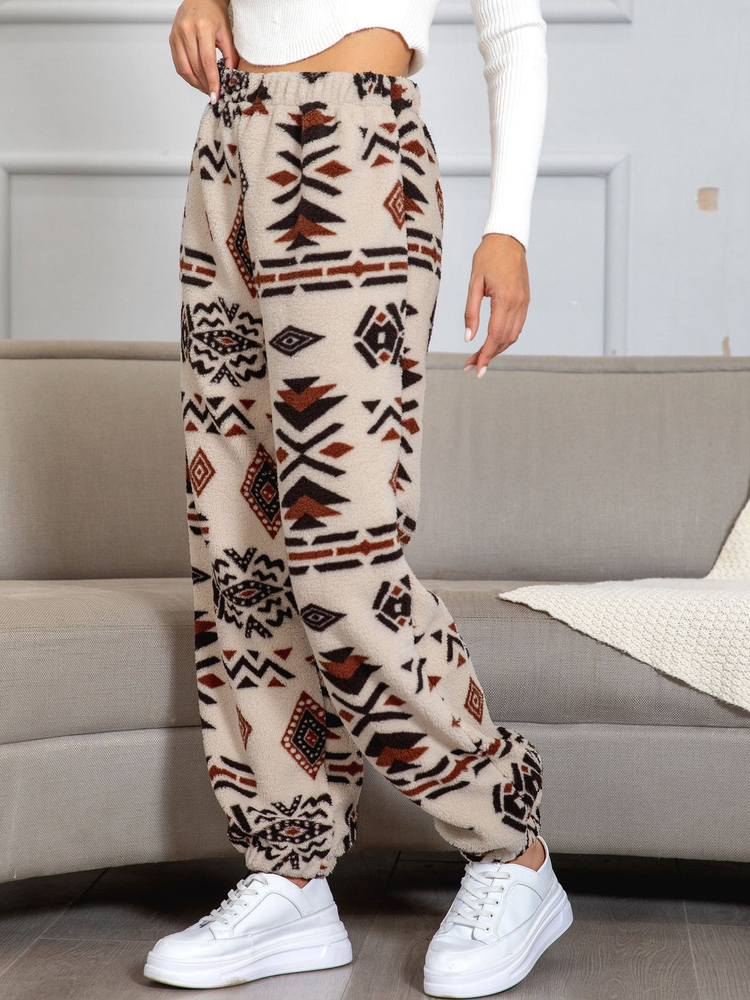 Warme Sweatbroek met Azteekse Print - Amira