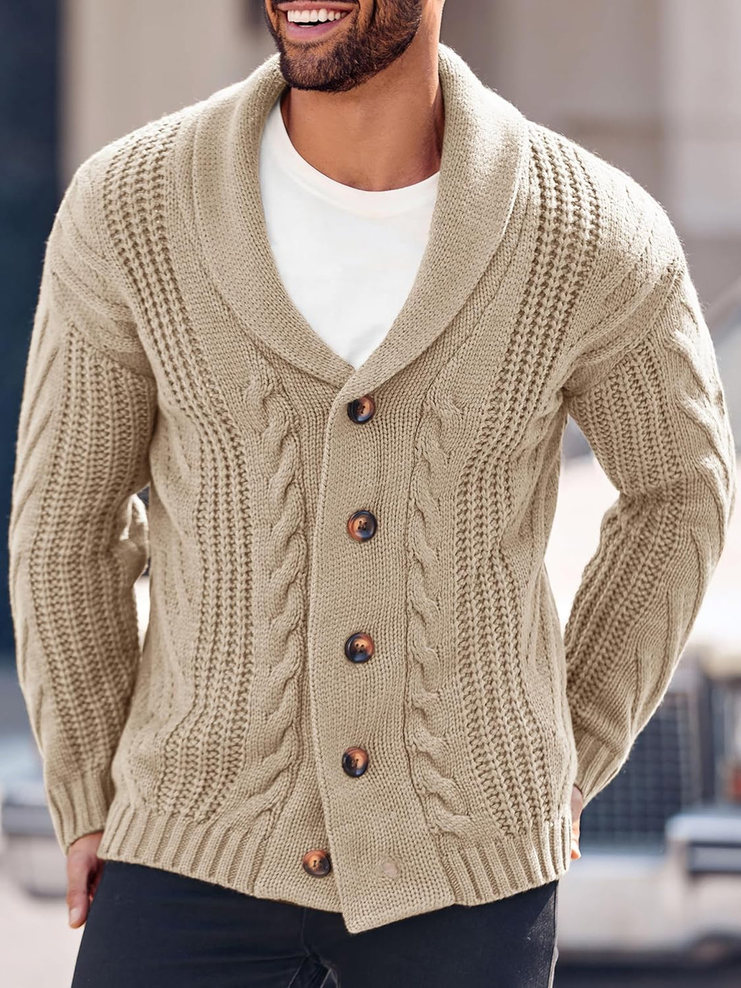 Comfortabel Gebreid Heren Vest - Lucas