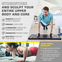 Vouwbare Push-Up Board met Kleurgecodeerde Combinatieposities