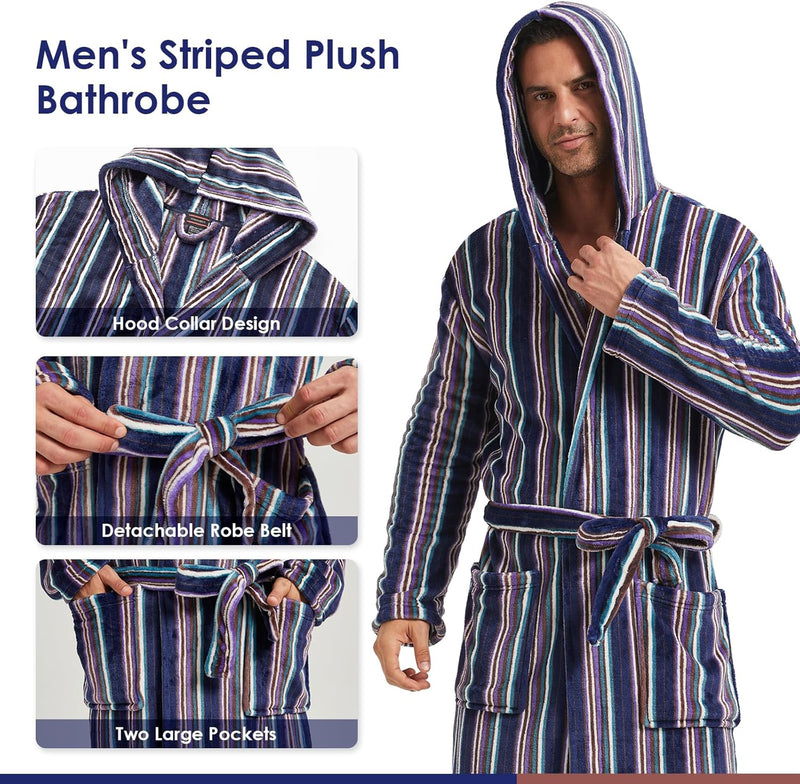 Comfortabele Flanellen Heren Badjas - James