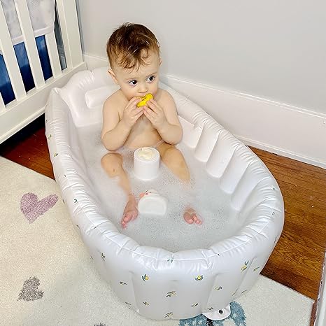 Opblaasbaar Babybadje voor Reizen – BubbleNest
