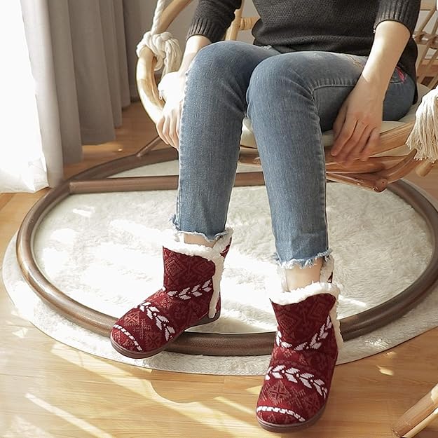 Warme Faux Fur Laars Sloffen - Sophie