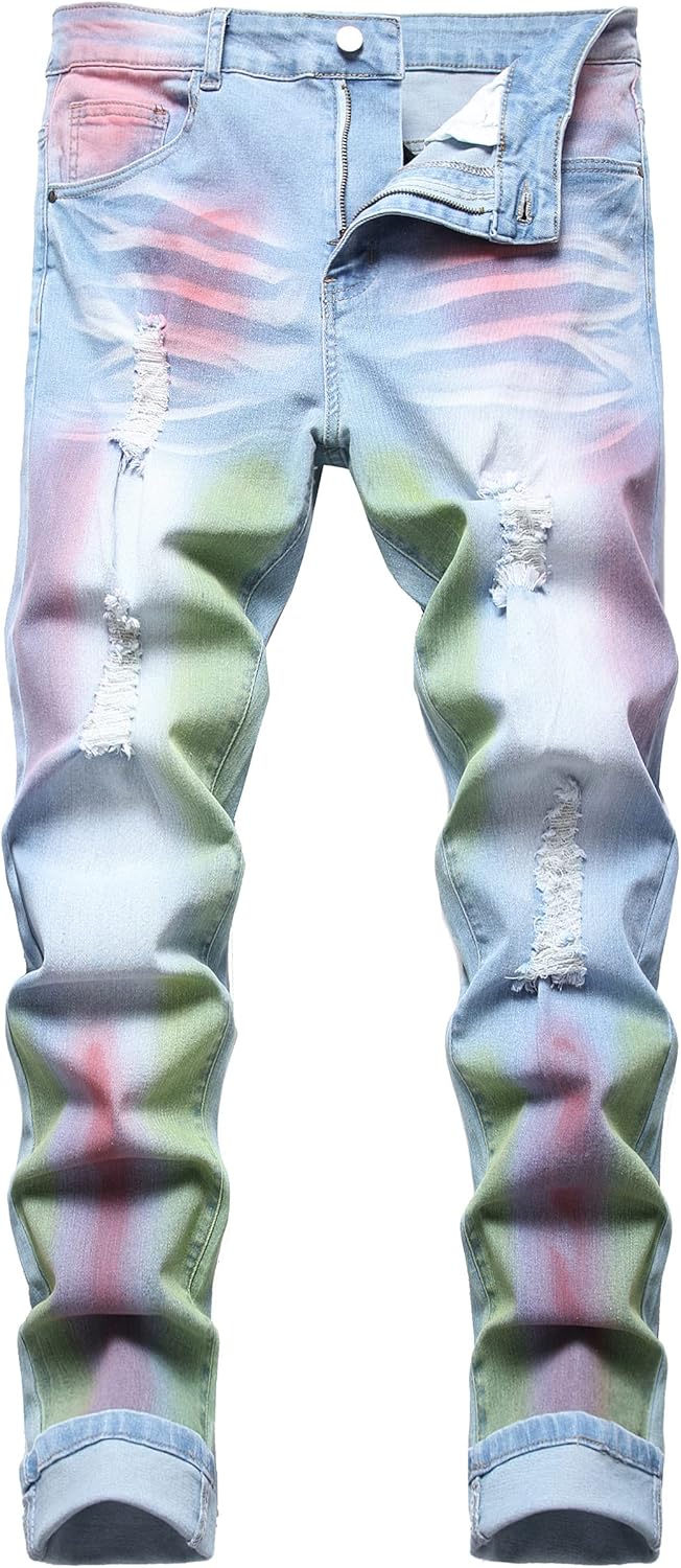 Heren Slim-Fit Ripped Jeans - Mick