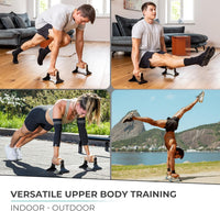 Zware Houten Push-Up Handvatten - Antislip Parallettes Bars