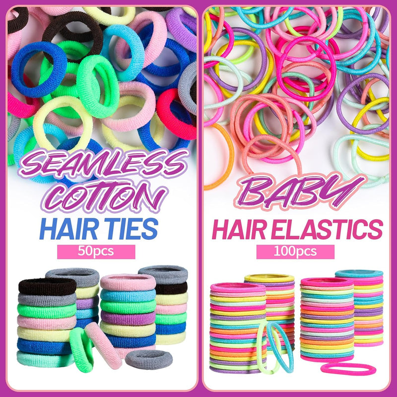 Kleurvolle Elastische Haarbanden en Accessoires Set