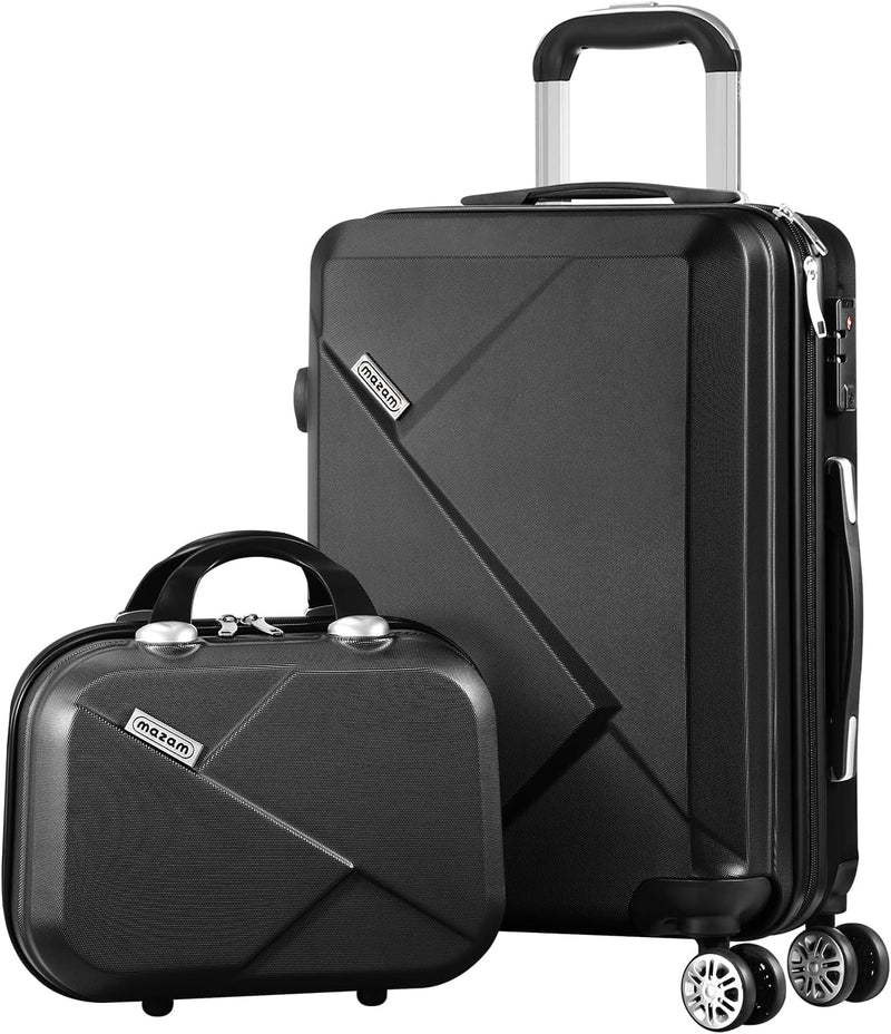 2-delige ABS Harde Koffer Set met TSA-slot & 360° Draaiwielen