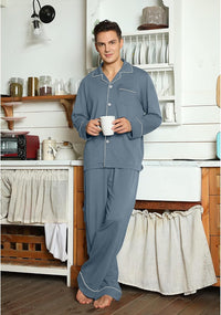 Comfortabele Katoenen Heren Pyjama - Leo
