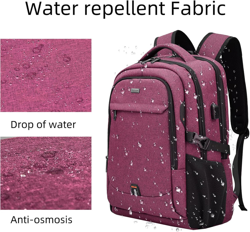 Waterdichte Reis Laptoprugzak met USB-poort & Georganiseerde Opslag