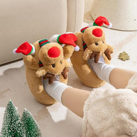 Warme Kerst Eland Sloffen - Rudolf