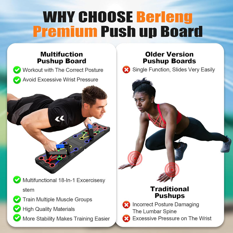 Solid Push-Up Board: Multifunctioneel Thuis Trainingsapparaat