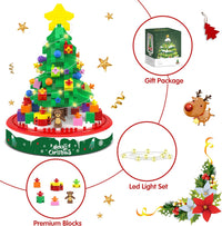 Kerstboom Bouwset met LED Verlichting - BrickTree