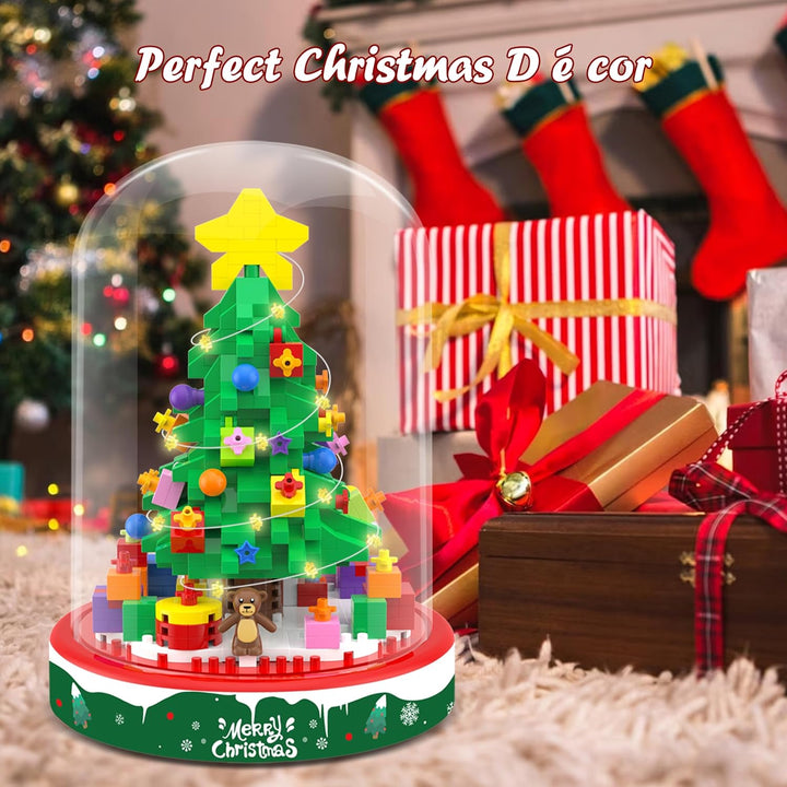 Kerstboom Bouwset met LED Verlichting - BrickTree