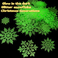 Sneeuwvlok Kerstornamenten Set - FrostedElegance