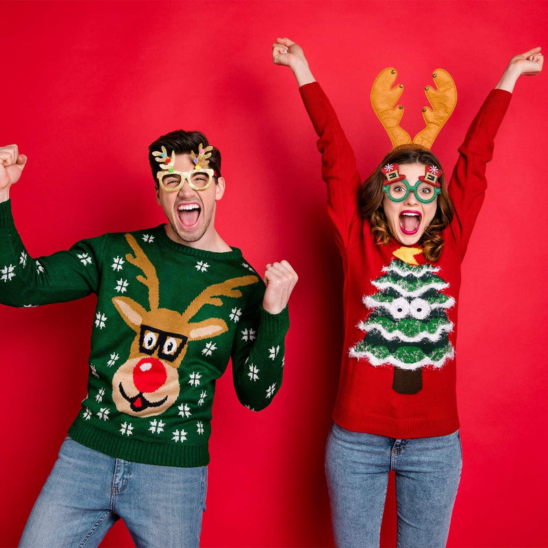 9-Pack Kerst Haarbanden & Brillen - HolidayFun