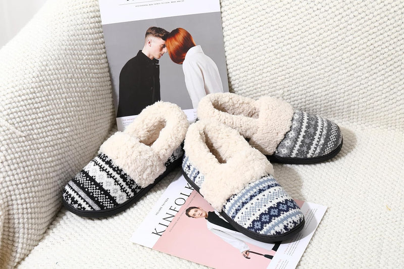 Winterse Gebreide Pantoffels - CozyCloud