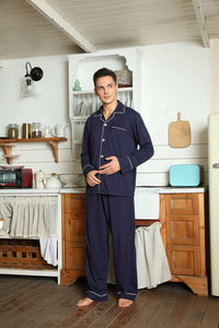 Comfortabele Katoenen Heren Pyjama - Leo
