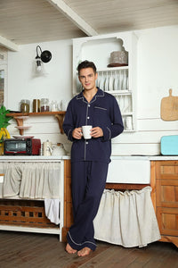 Comfortabele Katoenen Heren Pyjama - Leo