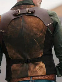 Heren Vintage V-hals Omkeerbaar Vest - Nathan