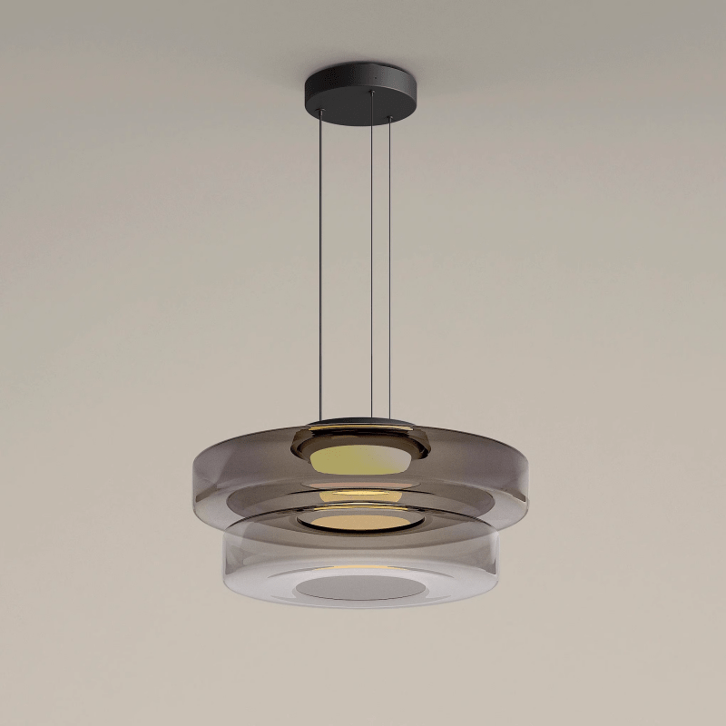 Moderne Glazen Hanglamp in Bauhaus Stijl - AuroraSphere