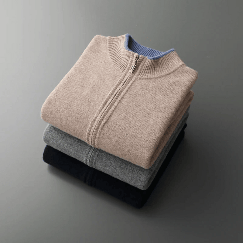 Heren Kasjmier Zip-Jack – Laurent