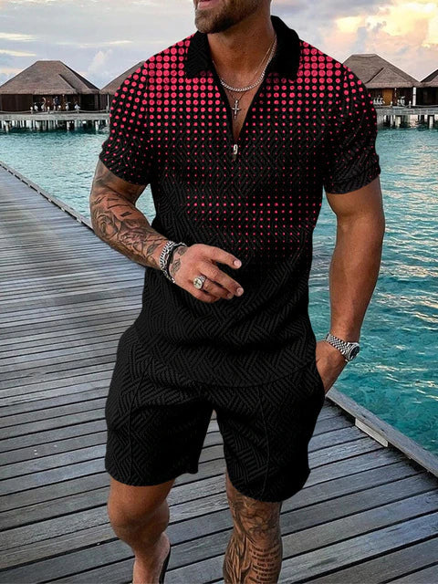 Tweedelige Heren Zomerset met Polo en Shorts – Damon