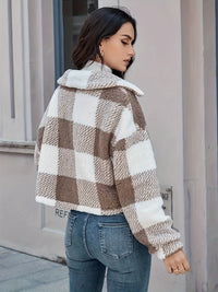 Geruite Teddyjas met Knoopsluiting - Clara