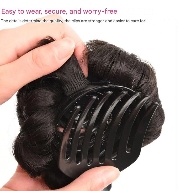 Bloemvormige Haarklem met Hairextension – Fiora