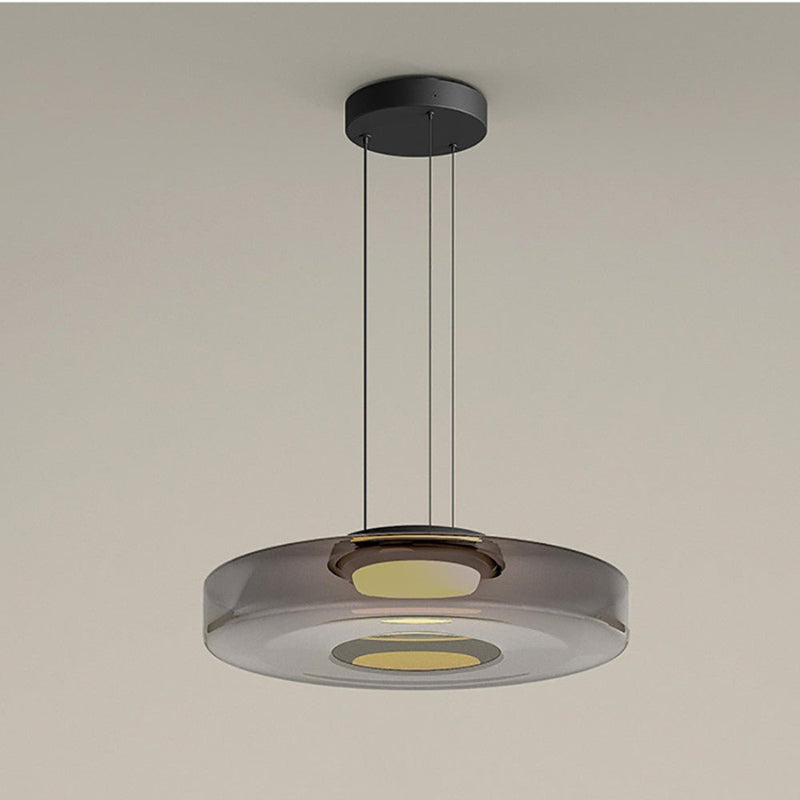 Moderne Glazen Hanglamp in Bauhaus Stijl - AuroraSphere