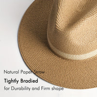 Trendy zonnehoed met brede rand voor dames en heren - SunShield Panama