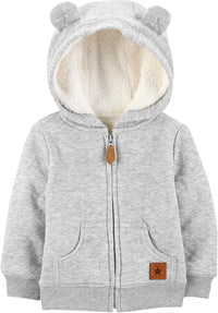 Gevoerde Baby Sweater Met Capuchon