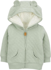 Gevoerde Baby Sweater Met Capuchon