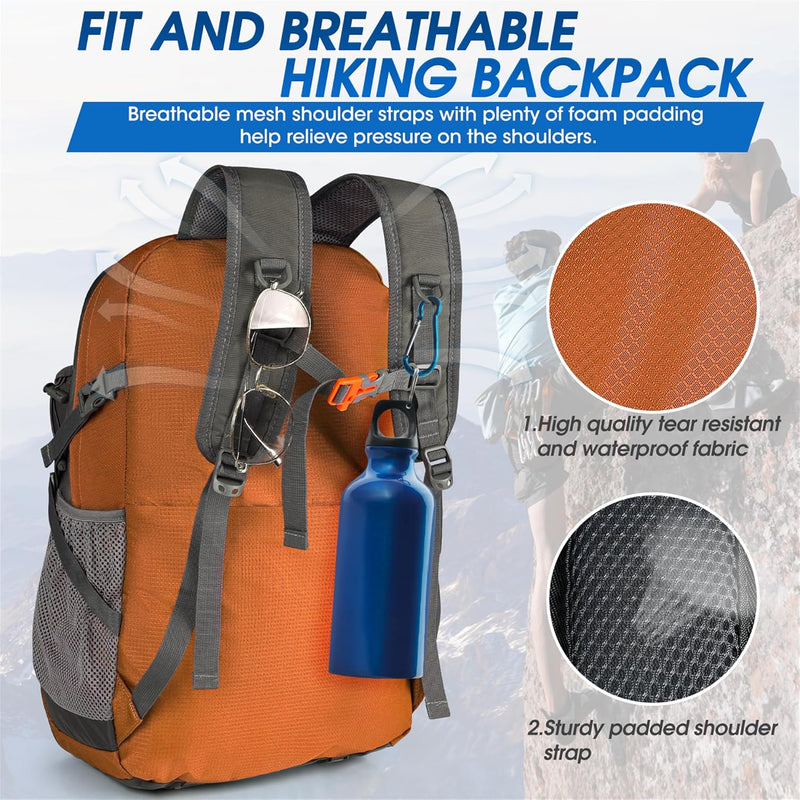 40L Waterdichte Wandel- & Kampeerrugzak – Lichtgewicht & Opvouwbaar – 1+1 GRATIS