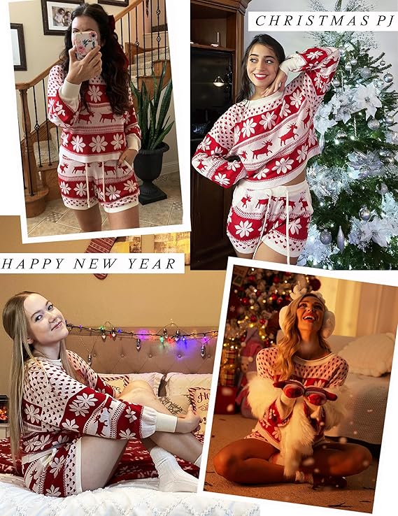 Casual Kerst Gebreide Pyjama - Noah