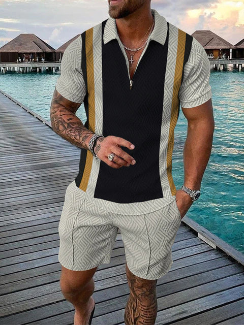 Tweedelige Heren Zomerset met Polo en Shorts – Damon
