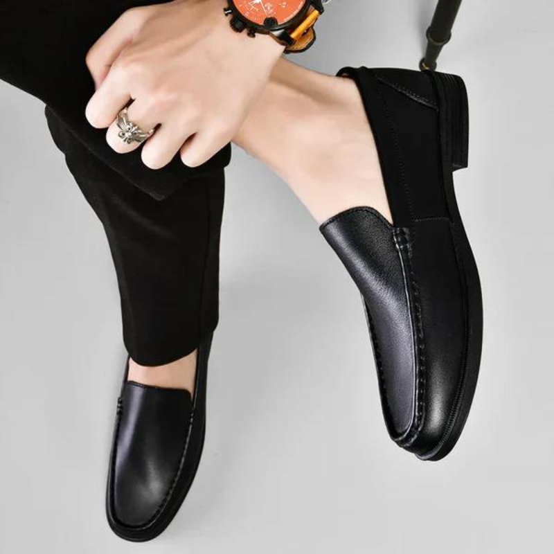 Italiaanse loafers van echt leer - Emilio
