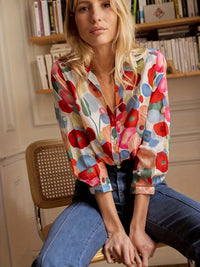 Klassieke Gekraagde Blouse met Lange Mouwen - Sophia