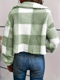 Geruite Teddyjas met Knoopsluiting - Clara
