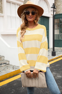 Trendy Gestreepte Dames Trui - Sohpie