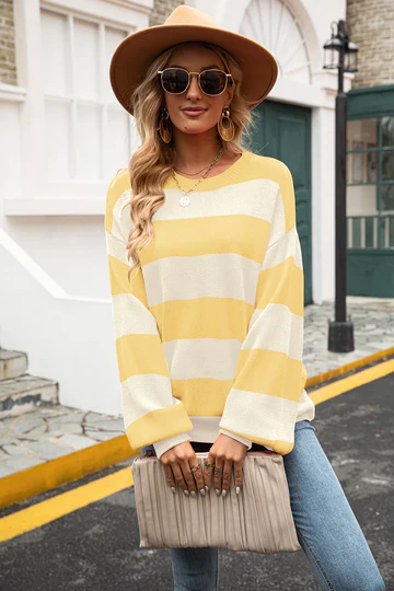 Trendy Gestreepte Dames Trui - Sohpie