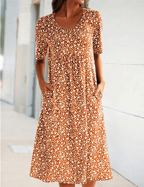 Stijlvolle Bloemenprint Jurk - Eva | Dé Perfecte Lichte Zomerjurk!
