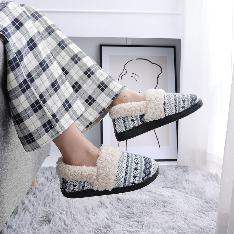 Winterse Gebreide Pantoffels - CozyCloud