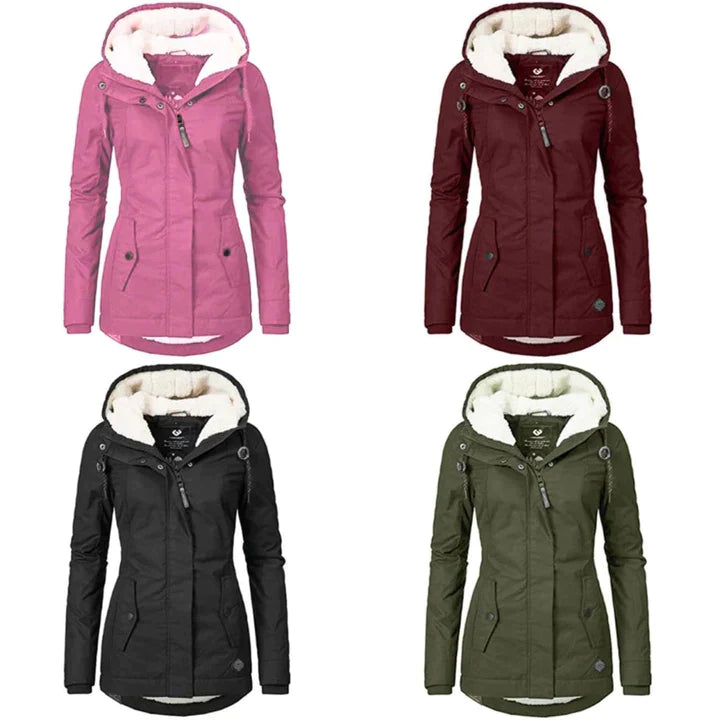 Stijlvolle Lange Dames Winterjas - Lina