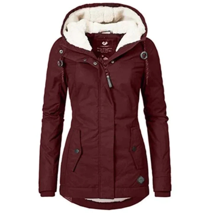 Stijlvolle Lange Dames Winterjas - Lina