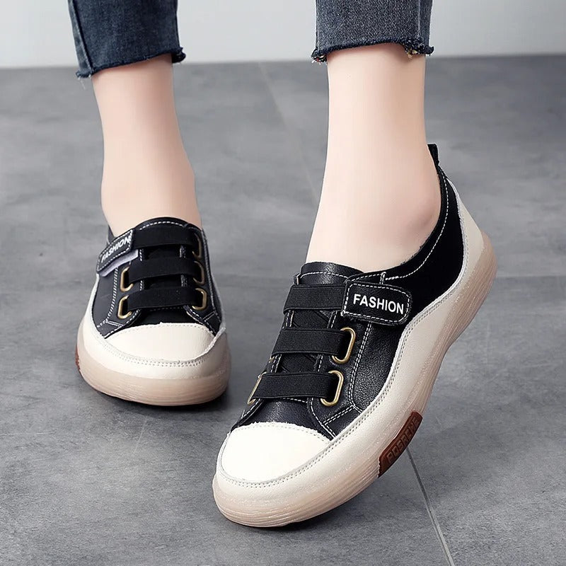 Stijlvolle Echt Leren Sneakers voor Dames – Beatrice