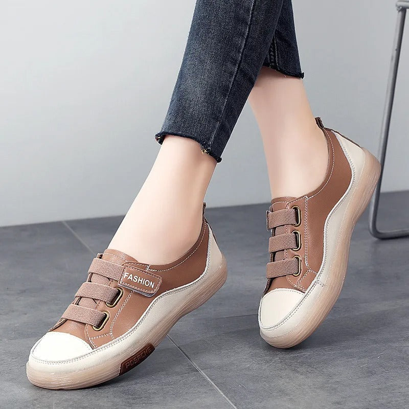 Stijlvolle Echt Leren Sneakers voor Dames – Beatrice