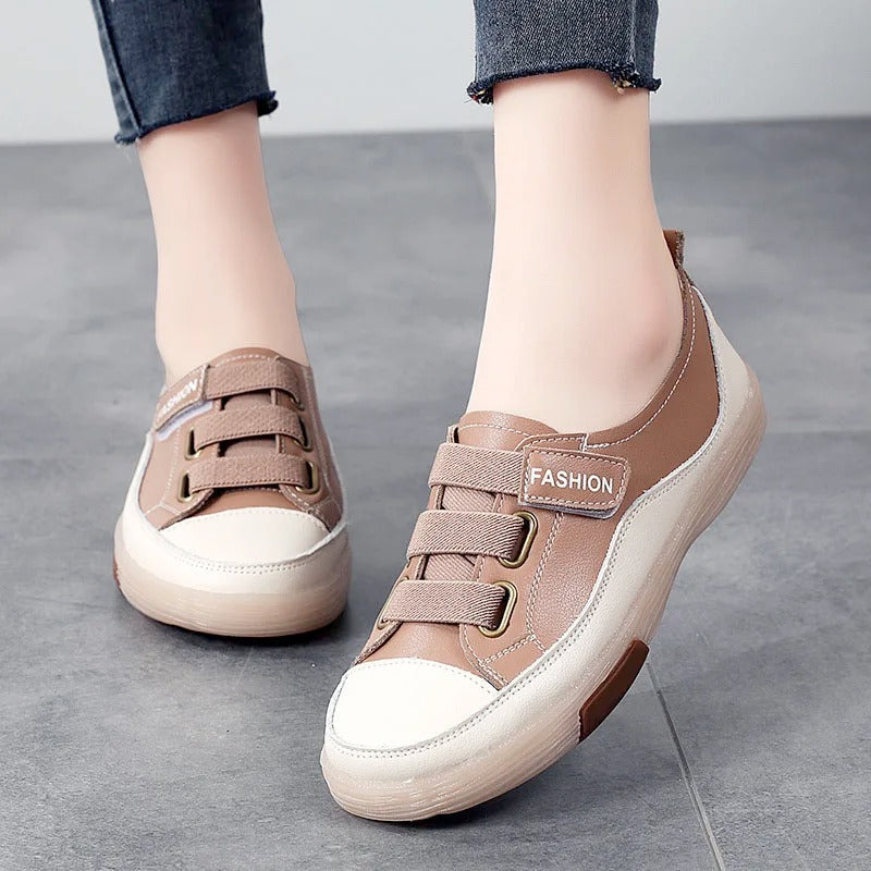 Stijlvolle Echt Leren Sneakers voor Dames – Beatrice