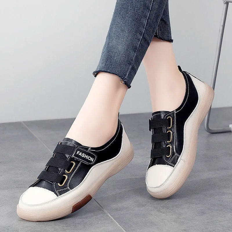 Stijlvolle Echt Leren Sneakers voor Dames – Beatrice
