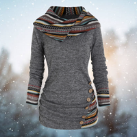 Tribale Hoodie met Geometrisch Patroon – Naïma