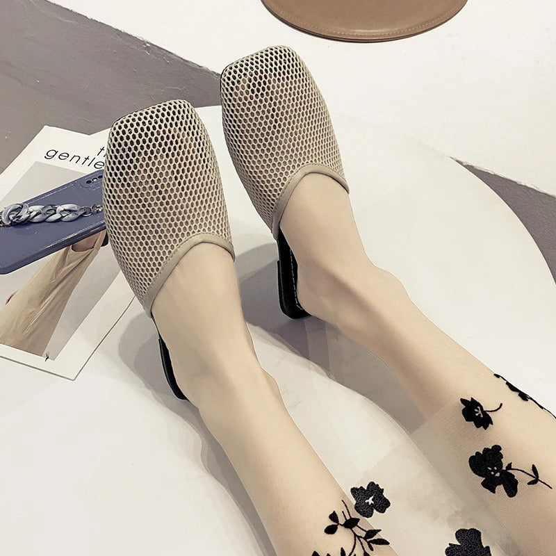 Dames Mesh-Slippers met gesloten neus – Odessa