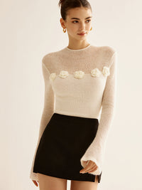 Leuke Witte Sweater voor Dames - Sophia